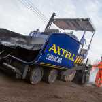 Axtell staff carrying out road planing