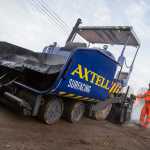 ground being prepared by axtell staff for a tarmac surface to be applied